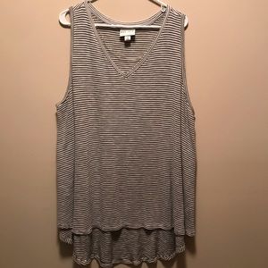 Black & White Striped Tank